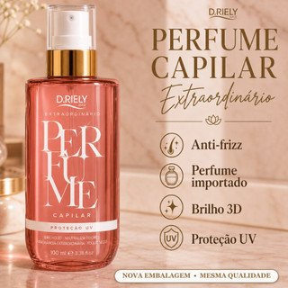 Perfume Capilar Feminino Cabelo Perfumado Anti Frizz Proteção UV Brilho Intenso Body Spla…
