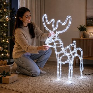 Armação Rena Macho de Led Média - 110v