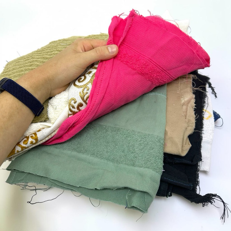 Estopa Retalho 2kg Felpa Mecânico Oficina Limpeza Algodão Coloridas Trapo Uso Industrial Absorção