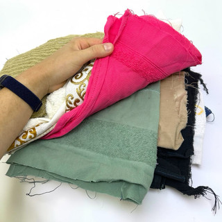 Estopa Retalho 2kg Felpa Mecânico Oficina Limpeza Algodão Coloridas Trapo Uso Industrial Absorção