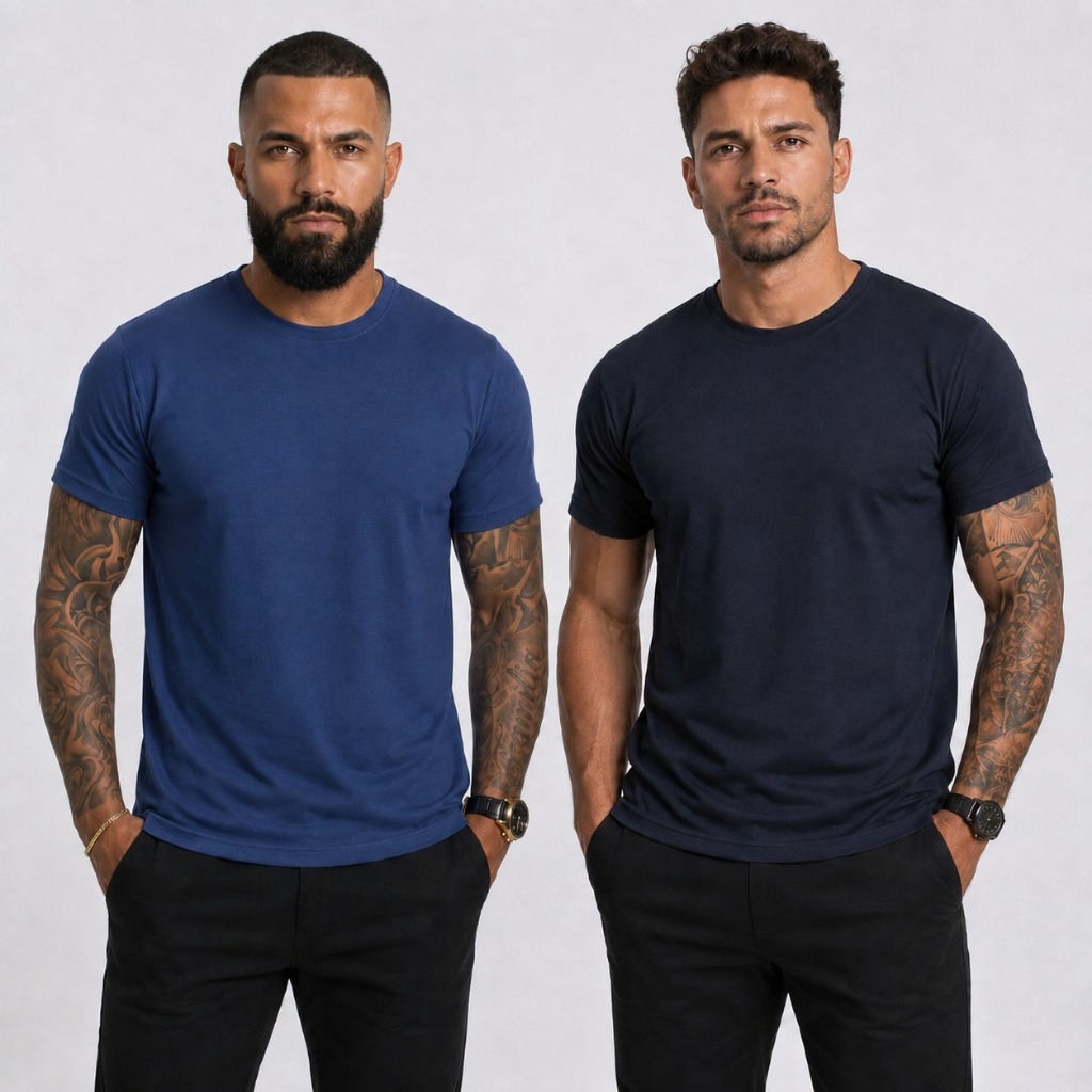 Kit 2 Camisetas Masculina Dry Fit Para Academia Corrida Esportes Confortável Proteção UV Leve Promoção
