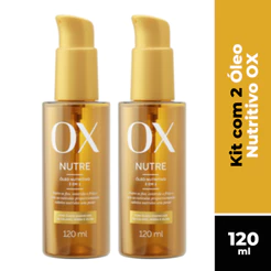 KIT C/2 ÓLEO NUTRITIVO 3 EM 1 OX NUTRE 120ML