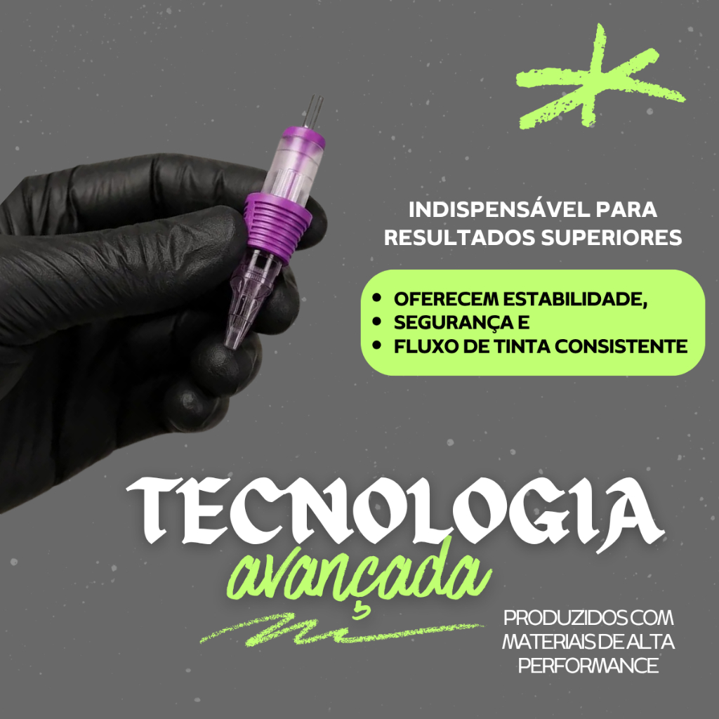 Cartucho White Head Pro 20 Unidades Para Máquina De Tatuagem Tattoo Profissional — imagem 2 de 2