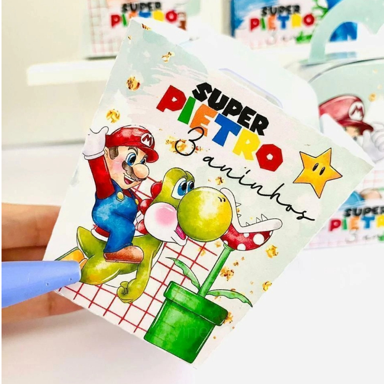 Kit  SUPER MARIO- Lembrancinhas Decoração monte em casa