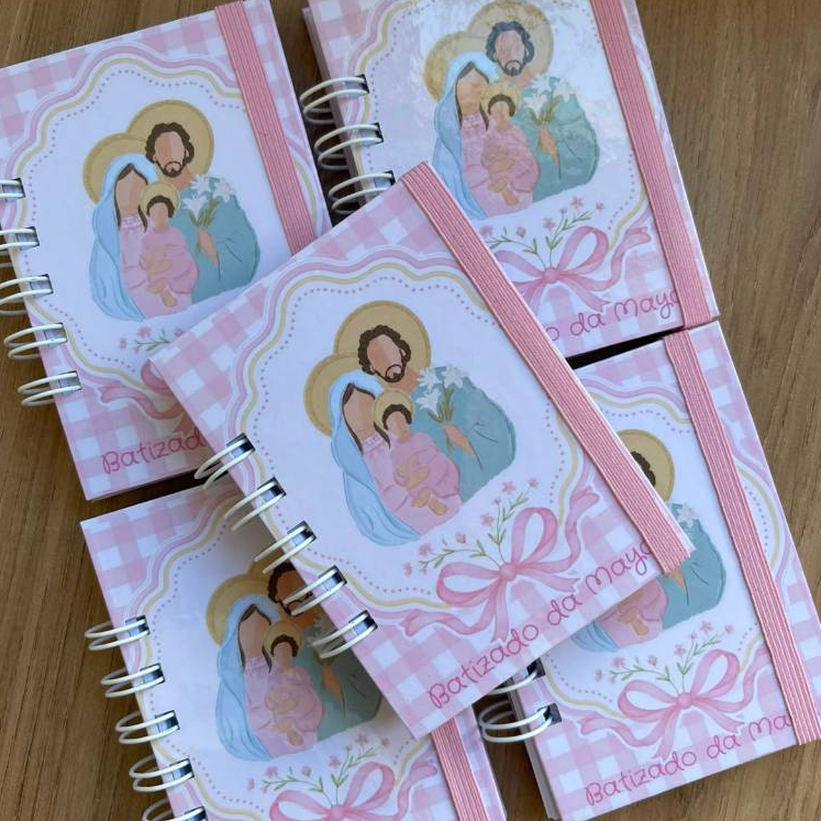 Bloquinho de Anotações Personalizado - Tamanho 7x11 cm - Lembrancinha ou brinde