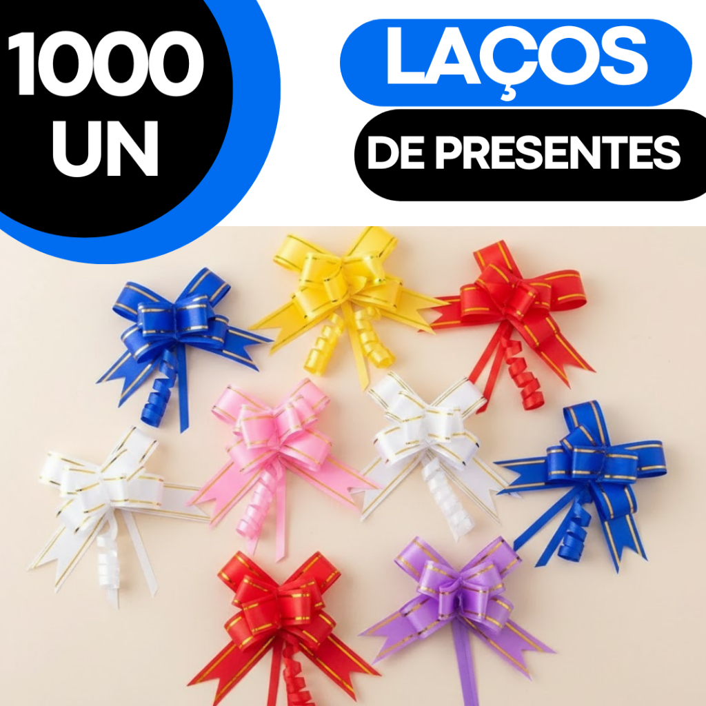 Laço Mágico Fita para Presente 1000//500/200 Unidades Embalagem Decoração Natal Festa