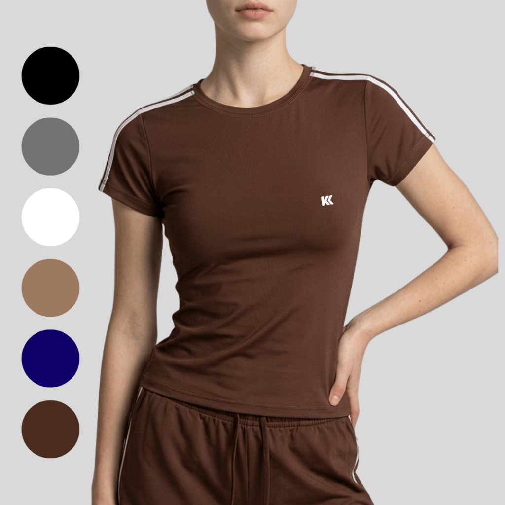 Camiseta Feminina Fitness Koros - Academia Musculação Confortável Treino Dia e Dia PMG