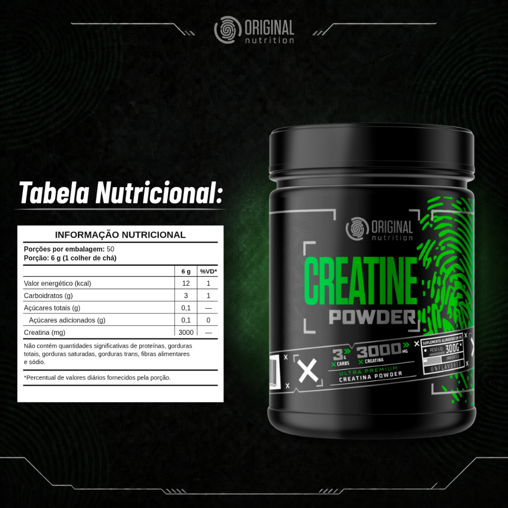 Creatina Turbo 300g Suplemento Creatina Monohidratada - Original Nutrition · foto 2