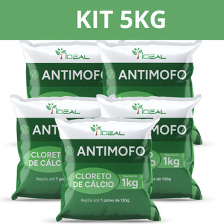 Cloreto de Cálcio Antimofo Bolinhas Refil 5kg 4kg 3kg 2kg 1kg