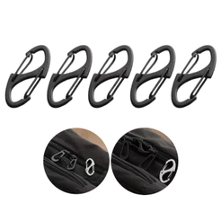 Kit 5 Clip antifurto para zíper trava protetor mochilas bolsas metal