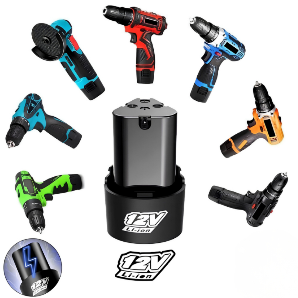 Bateria De Lítio 12v 1.3ah Universal Para Parafusadeira Furadeira Recarregável Li-ion