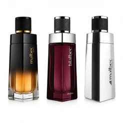 Kit 3 Perfumes Malbec Masculinos Alta fixação