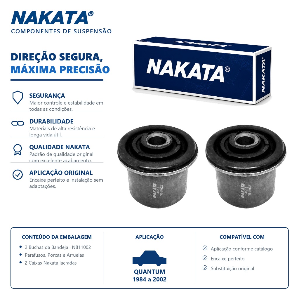 Par Bucha Bandeja Quantum 2.0 1984 Até 2002 Original Nakata