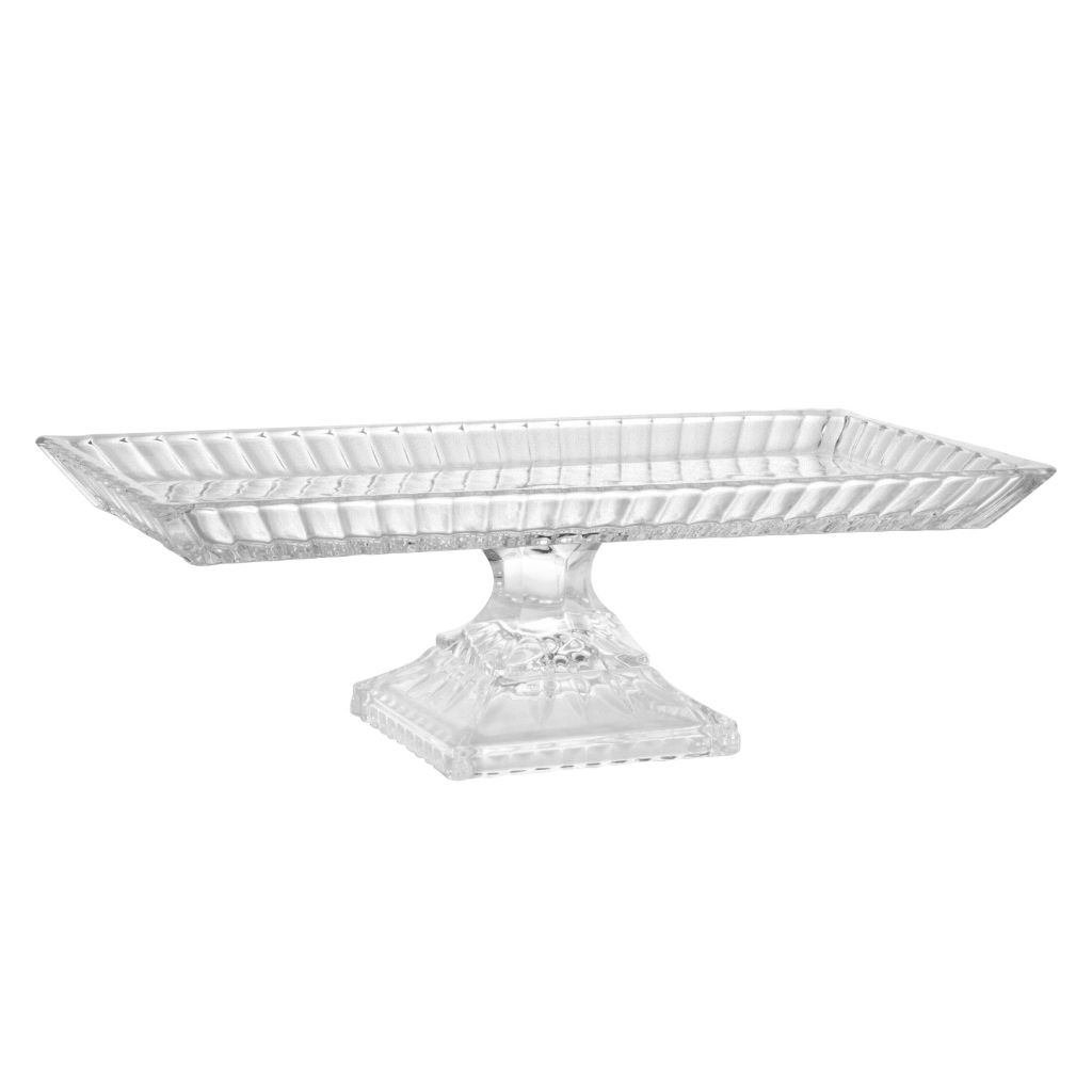 Travessa de Cristal com Pé Lys 34x17x11cm | Sem Pé 34x17cm WOLFF · foto 2