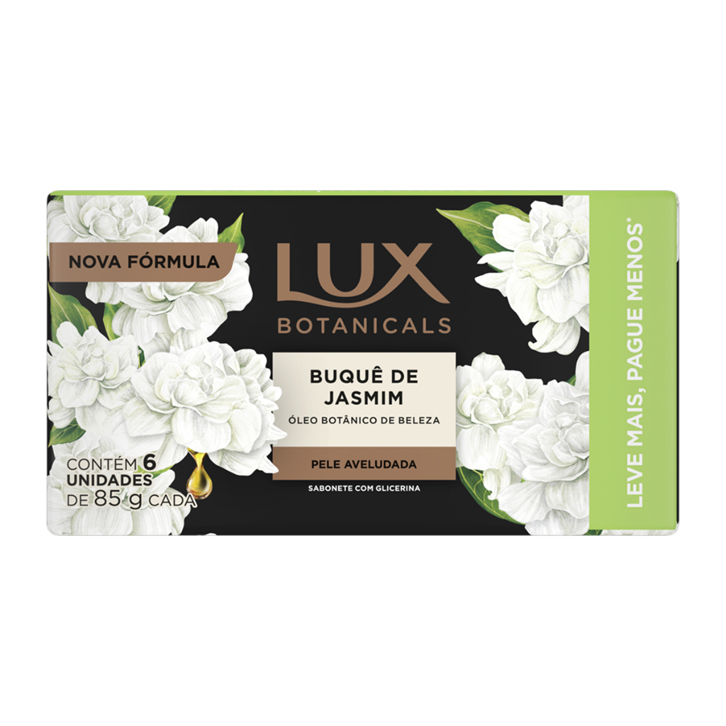 Pack 6un Sabonete Em Barra Lux Botanicals Buquê De Jasmim 85g
