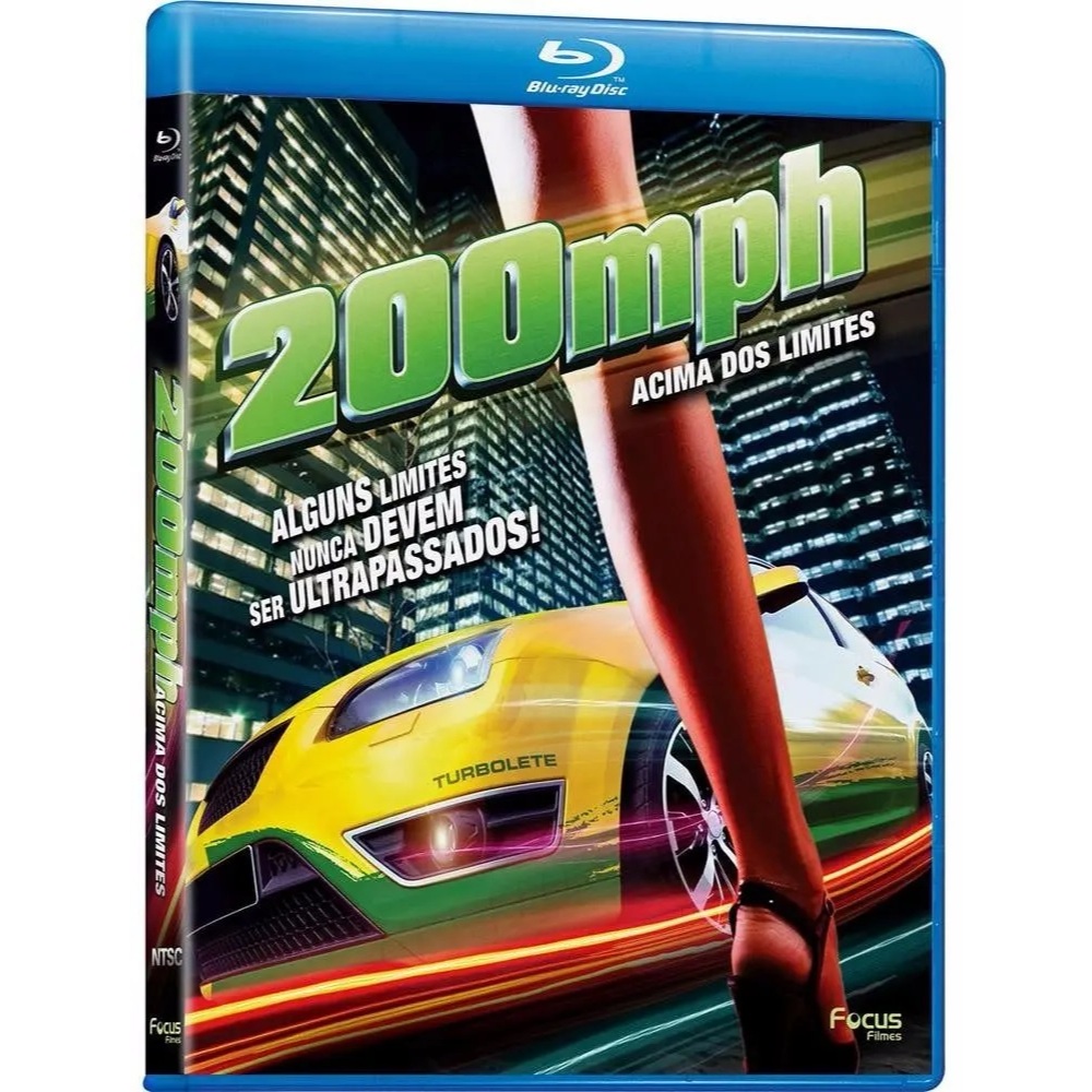 Bluray 200 Mph Acima Dos Limites - Cole S. Mckay - Original Dublado e Legendado - Corrida - Ação