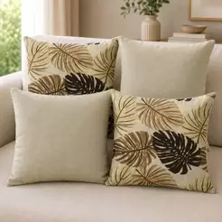Kit 04 Almofadas 45x45cm Decorativas 04 Unidades Com E Sem Refil