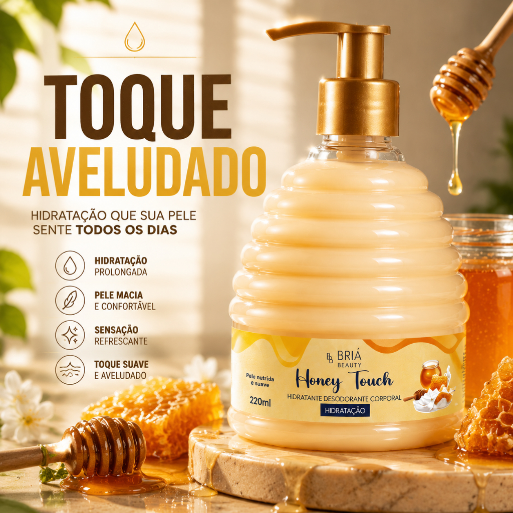 Hidratante Corporal Mel Honey Touch Hidratação 220ml Briá Beauty