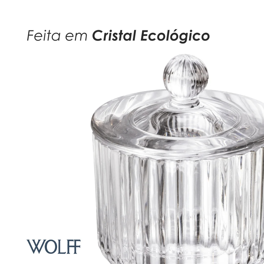 Mantegueira Francesa Imperatriz Cristal Ecológico Wolff para Cozinha Mesa Posta Decoração Sala Jantar Presente Refinadas · foto 2