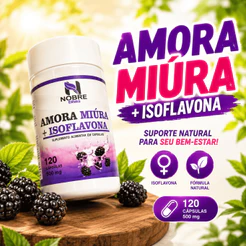 AMORA MIURA + ISOFLAVONA 100% NATURAL COM 120 CAPSULAS.