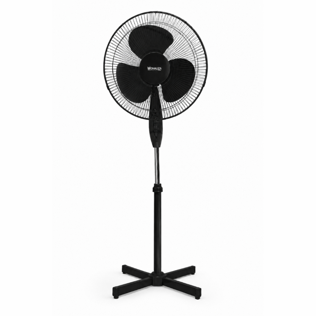 Ventilador de Coluna Potente 3 Pas Turbo Silencioso 40cm com Ajuste de Altura