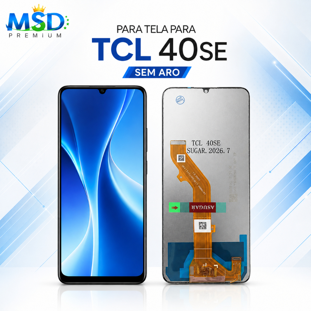 Tela Lcd Frontal Touch Para Tcl 40se (T610)- Sem Aro