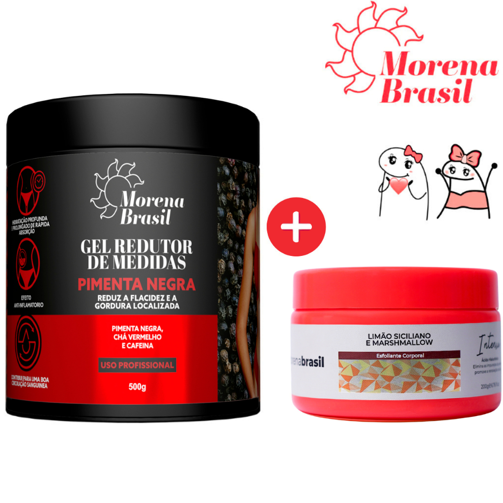 Gel Redutor de Medidas Pimenta Negra 500g | Morena Brasil