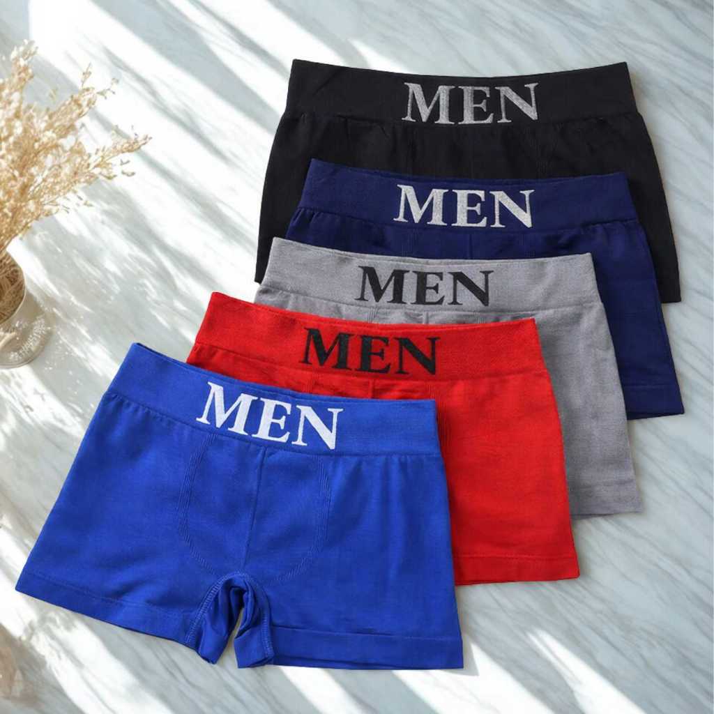 Kit 10 ou 3 Cuecas Boxer Masculina Microfibra Sem Costura Lisa Confortável