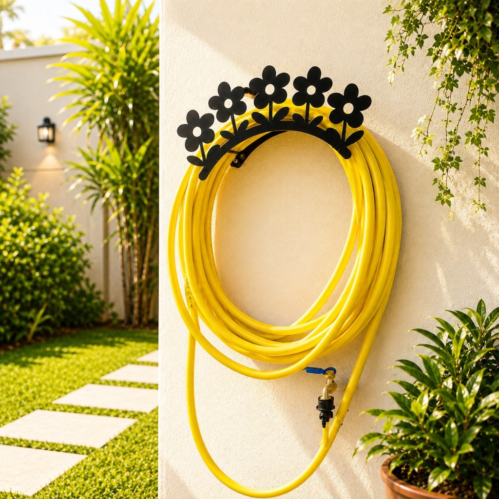 Suporte para Mangueira de jardim em Metal Reforçado Decorativo Varios Modelos