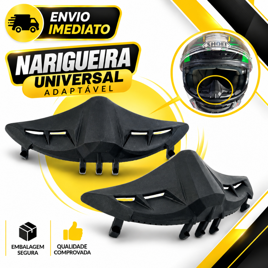Narigueira Universal Média Capacete Fechado Fw3 Ls2 Axxis NoRisk Esportiva Frio Moto