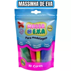 Massinha de EVA para Modelar Make+ 10 Cores Variadas⁠