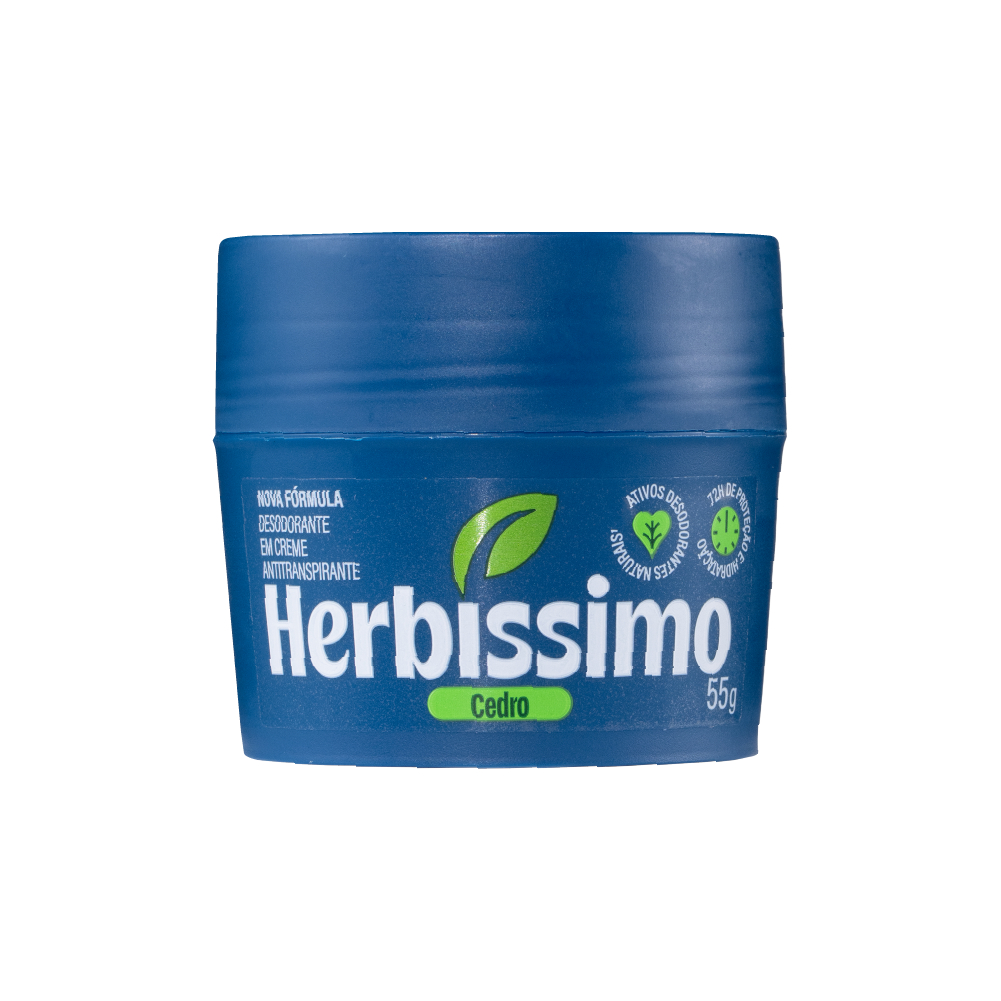 Desodorante Creme Antitranspirante Herbíssimo Bioprotect Cedro 55G