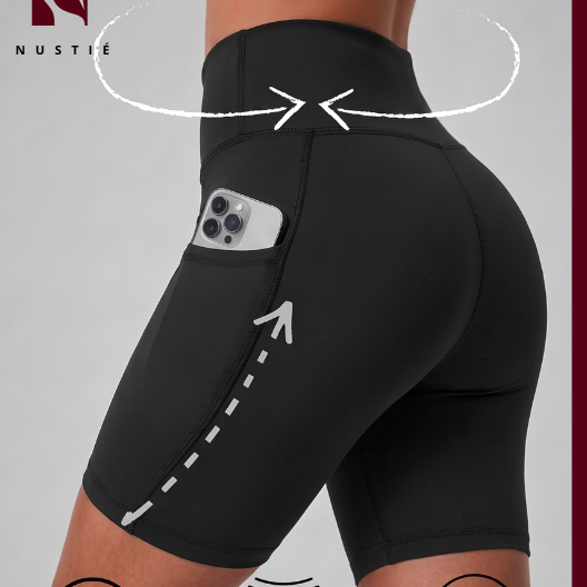 Bermuda Legging Feminina Bolso Lateral Modelador Cintura Alta - Academia - Lazer - Dia a dia - Fitness