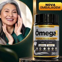 ÔMEGA 3 1000MG COM VITAMINA E | 30 CÁPSULAS SOFTGEL | SUPLEMENTO ALIMENTAR | ALTA CONCENTRAÇÃO
