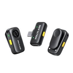 Microfone Sem Fio Hollyland LARK A2 Mini Duo USB-C com Cancelamento de Ruído IA