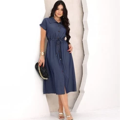 chamise midi chambray