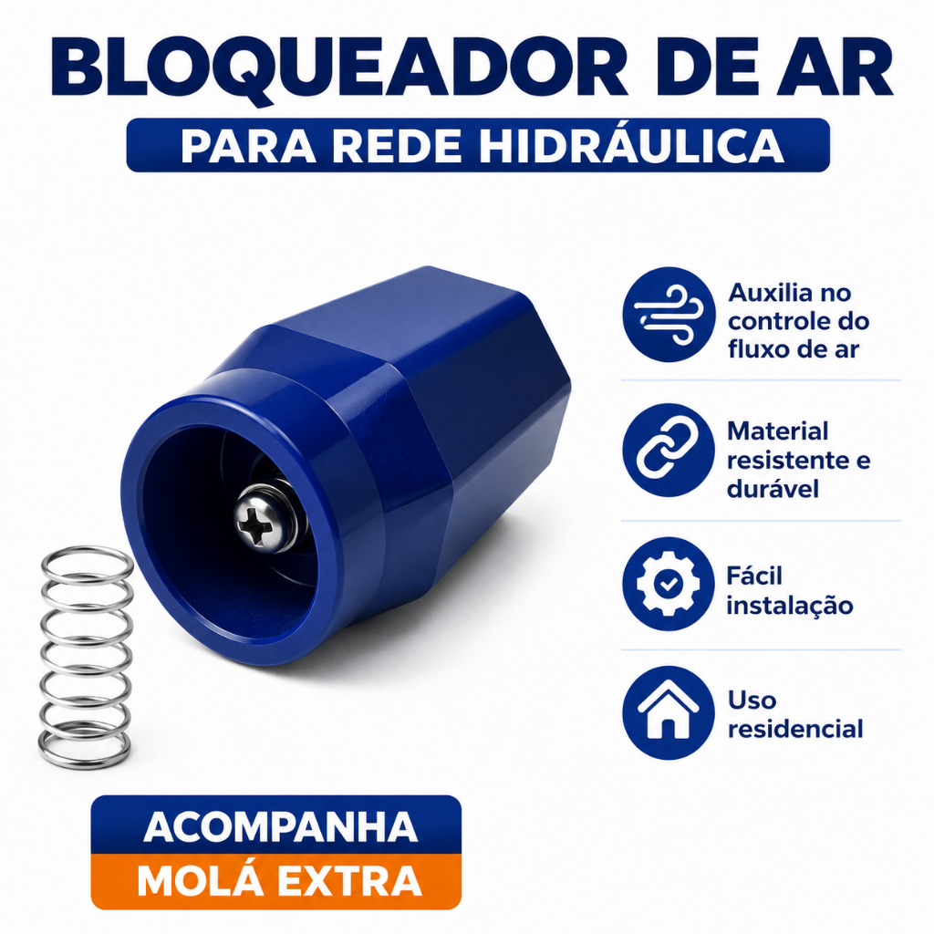 Redutor de Conta de Água Bloqueador de Ar 3/4 Válvula com Mola Grátis Baixa Pressão Soldável 25mm — imagem 2 de 2