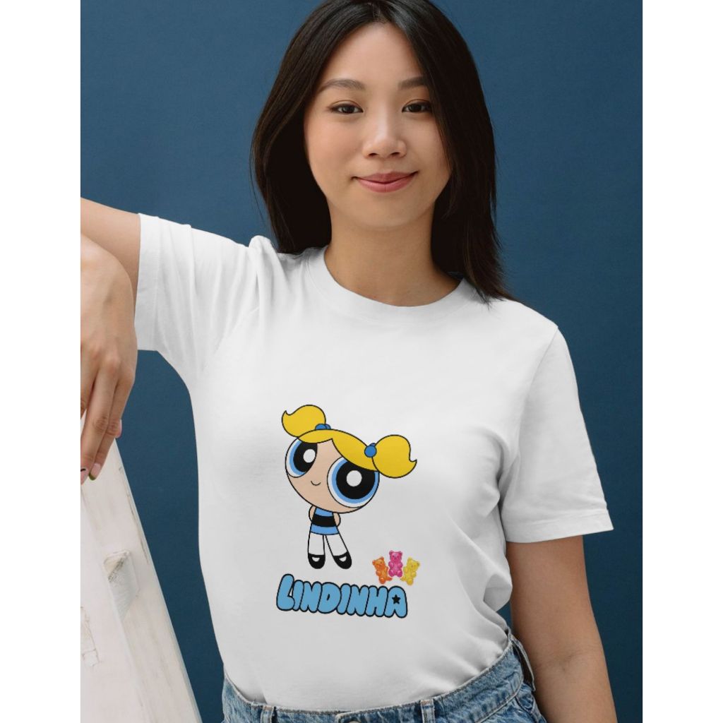 Camiseta Feminina Estampada | Meninas Super Poderosas | Algodão | Casual