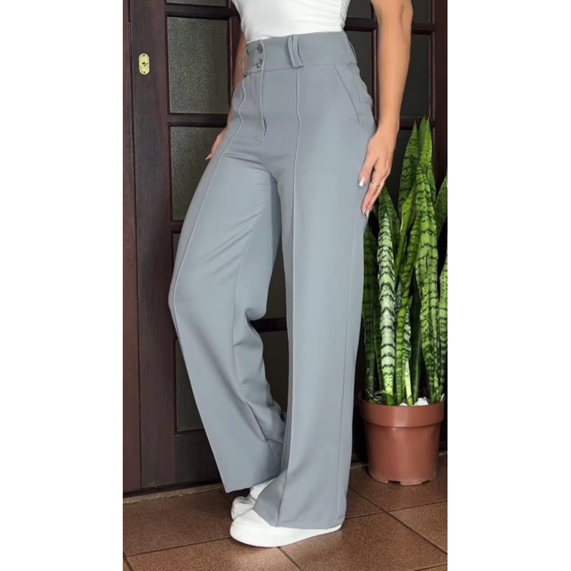 Calça Alfaiataria Feminina Premium Cintura Alta — imagem 2 de 2