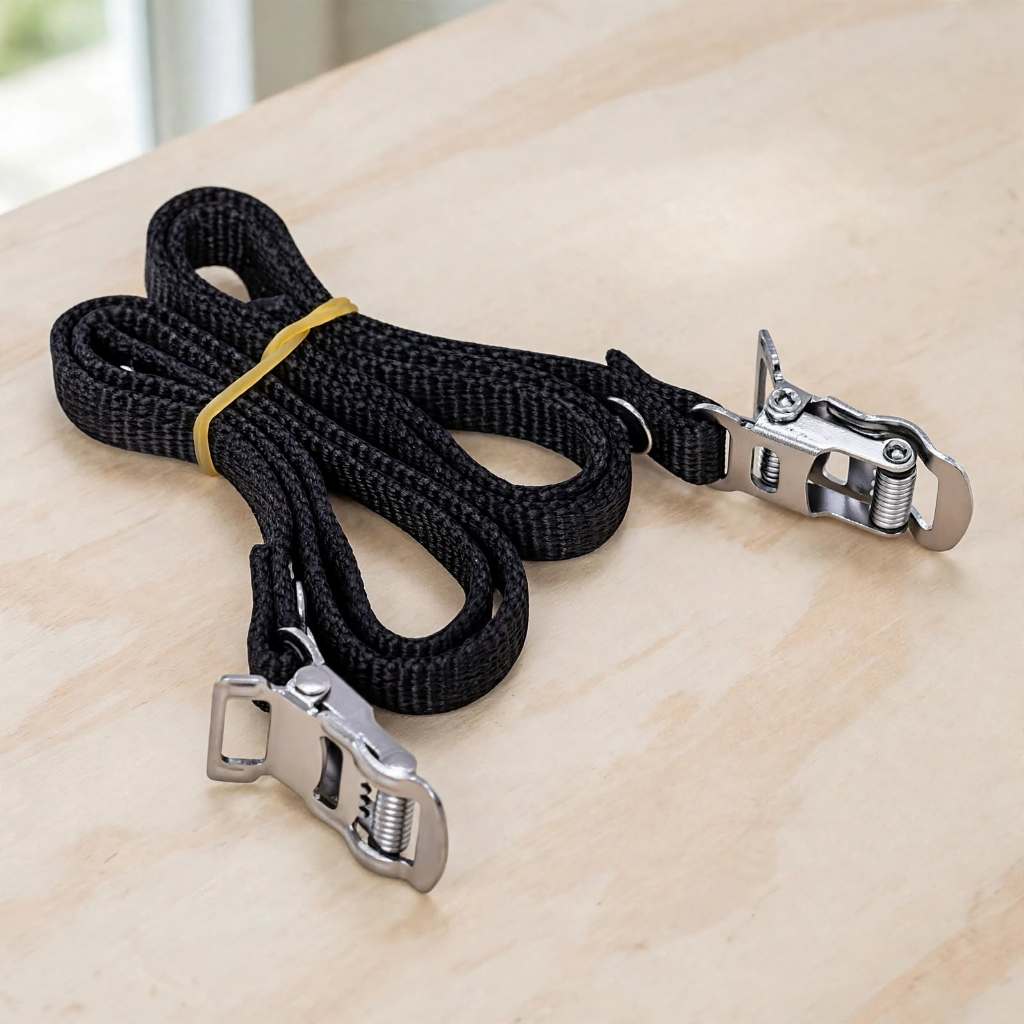 PEDALEIRA FIRMA PE NYLON PARA PEDAL DE BICICLETA E SPINNING BIKE · foto 2