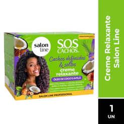 KIT CREME RELAXANTE CACHOS DEFINIDOS E SOLTOS SALON LINE