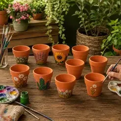 vaso de planta artesanal