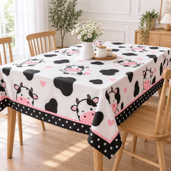Toalha de Mesa Oxford Estampada 4 6 8 Lugares Estampa Digital Lavável Cozinha Jantar