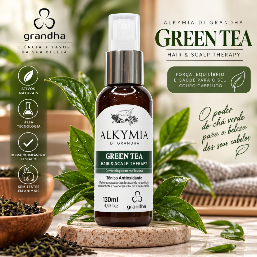 Tônico Capilar para Crescimento Capilar Green Tea Hair Scalp Therapy 130ml