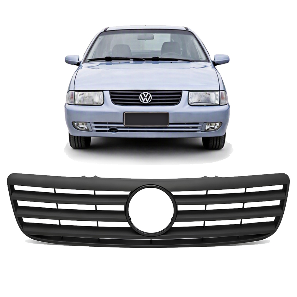 Grade Frontal Radiador Santana 1999 A 2006 Preta Sem Emblema