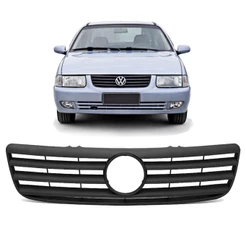 Grade Frontal Radiador Santana 1999 A 2006 Preta Sem Emblema