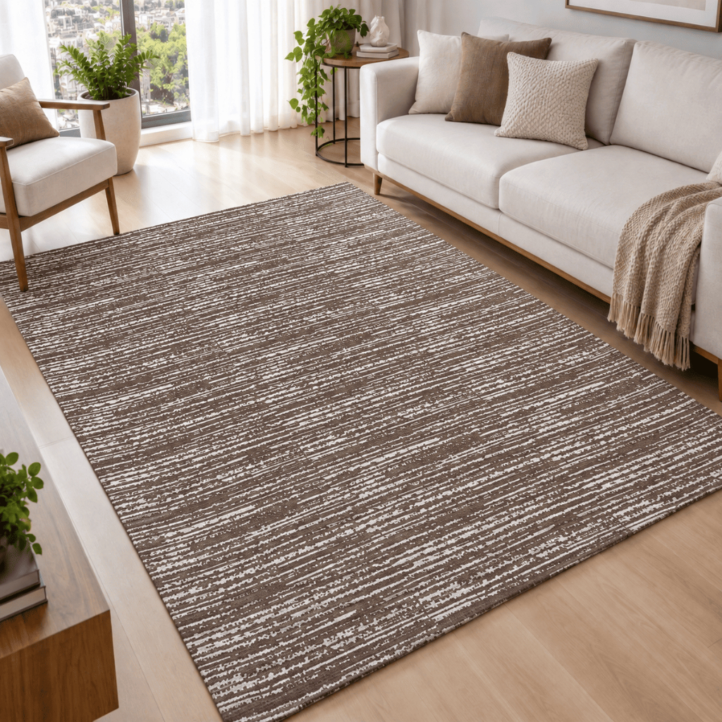 Tapete para Sala Antiderrapante 2,00 x 1,40m Tapete Sala Moderno Mesclado Jacquard Sem Pelo