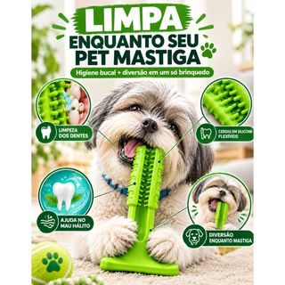 Mordedor Escova Dental P/ Cachorro Pequeno Pet Dental Limpeza Bucal Interativo Premium Anti Stress