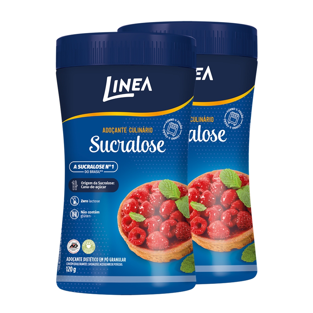 Kit 2 Adoçantes Culinários Sucralose Linea 120g
