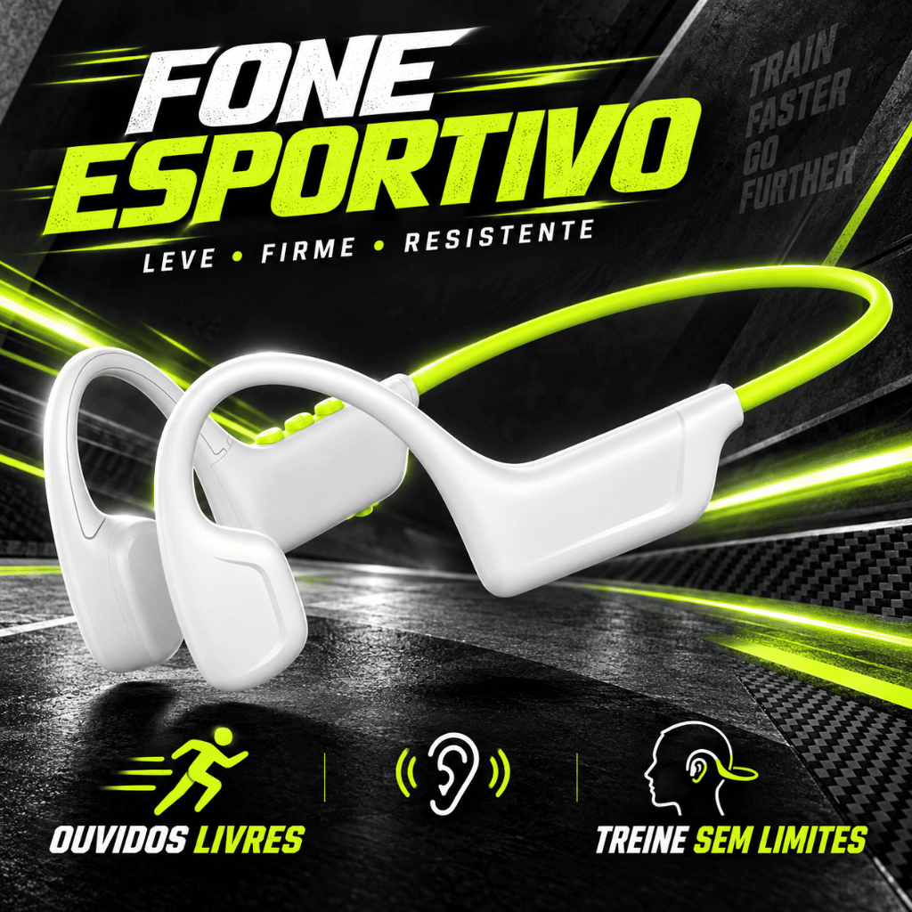 Fone De Ouvido Condução Óssea Aurafit Vibe 01 Bluetooth 6.0 IPX6 À Prova D'água Esportivo Corrida Ciclismo Leve 28g
